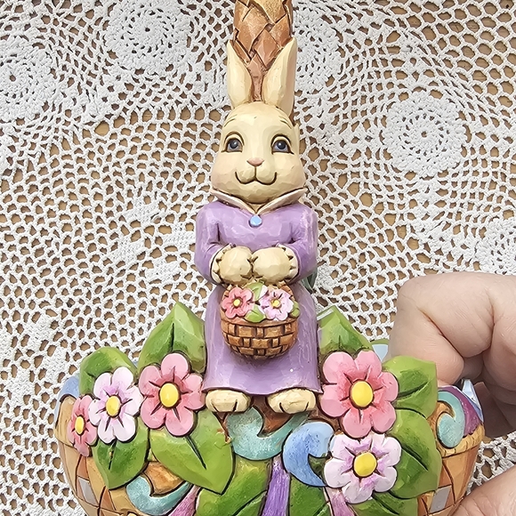 Jim Shore Heartwood "For The Love of Easter" Easter Basket 5 Eggs 4016464 2009 - Picture 9 of 16